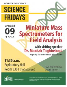 COS Science Fridays: with Dr. Mazdak Taghioskoui @ Exploratory Hall, Room 3301
